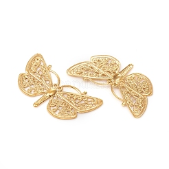 Brass Filigree Joiners Links&nbsp;KK-I669-09G