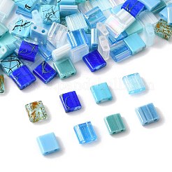100Pcs 12 Styles 2-Hole Glass Seed Beads&nbsp;SEED-FS0001-44