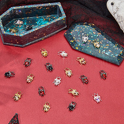36Pcs 9 Colors Alloy Rhinestone Cabochons&nbsp;FIND-SP0004-45
