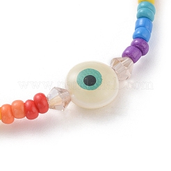 Baking Paint Glass Seed Beads Stretch Bracelets&nbsp;BJEW-JB04829