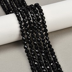 Natural Black Tourmaline Beads Strands&nbsp;LS-G-G927-46