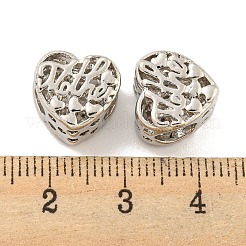 Mother's Day Rack Plating Alloy European Beads&nbsp;FIND-B034-31P