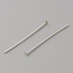 925 Sterling Silver Flat Head Pins&nbsp;LS-STER-WH0019-06B-S