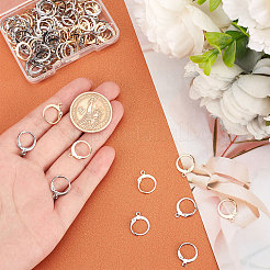 100Pcs 2 Colors 304 Stainless Steel Leverback Earring Findings&nbsp;STAS-BBC0001-46