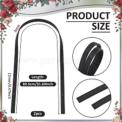 2Pcs Microfiber Imitation Leather Purse Strap Extenders&nbsp;AJEW-WH0609-388B