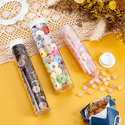 6Pcs 3 Styles PC Plastic Bead Storage Tubes with White Lid&nbsp;AJEW-BC0010-60