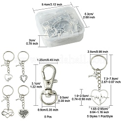 Valentine's Day Heart Alloy Pendant Keychain&nbsp;KEYC-FS0001-03
