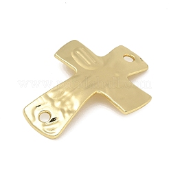 Alloy Textured Religion Cross Links Connector Charms&nbsp;FIND-Z127-01G-04