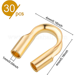 Brass U-Type Wire Guardian&nbsp;KK-BC0003-49G