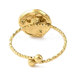 Ion Plating(IP) 304 Stainless Steel Adjustable Ring for Women&nbsp;RJEW-F166-10G-02