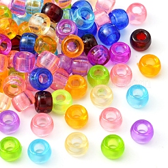Transparent Acrylic European Beads&nbsp;MACR-YW0002-17