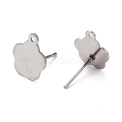 Non-Tarnish 304 Stainless Steel Stud Earring Findings&nbsp;LS-STAS-H124-17P