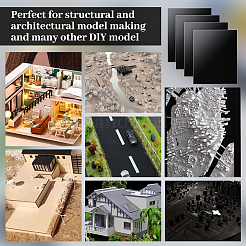 4 Sheets ABS Plastic Mould Plates&nbsp;DIY-OC0015-88B