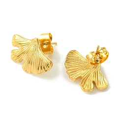 PVD Vacuum Plating 304 Stainless Steel Stud Earrings for Women&nbsp;EJEW-L284-07G
