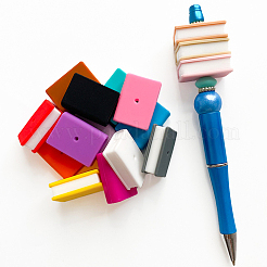 16Pcs 16 Colors Book Food Grade Silicone Beads&nbsp;SIL-PA0001-18