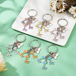 Giraffe Alloy Enamel Keychain&nbsp;KEYC-YW00169-01