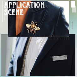 50Pcs 5 Colors Plastic Adhesive Back Bar Pins with Iron Pins for ID Nametags and Crafting&nbsp;JEWB-SC0001-65