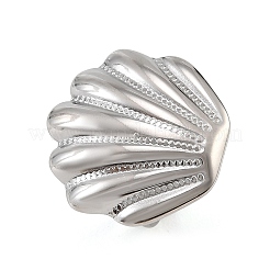 304 Stainless Steel Cuff Open Rings for Women&nbsp;SA-CBAF040-09P