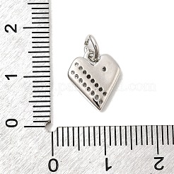 Brass Micro Pave Cubic Zirconia Charms&nbsp;KK-C139-25B-P