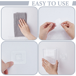 8Pcs Transparent PS Plastic Wall Mounted Display Stands&nbsp;ODIS-GO0001-05