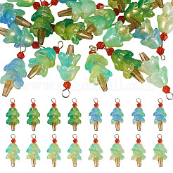 20Pcs 4 Styles Glass Ice Cream Pendants&nbsp;PALLOY-TAC0242-02
