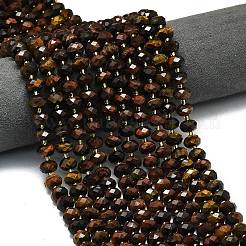 Dyed Natural Tiger Eye Beads Strands&nbsp;G-P573-A37-01