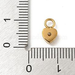 Ion Plating(IP) 304 Stainless Steel with Rhinestone Charms&nbsp;X-STAS-G351-14G-02