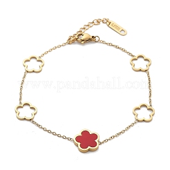 Ion Plating(IP) 304 Stainless Steel Link Bracelets&nbsp;BJEW-P345-11G-02