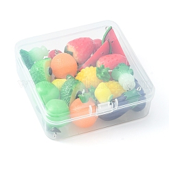20Pcs 10 Styles Opaque Resin Pendants&nbsp;RESI-FS0001-35