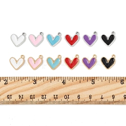 32Pcs 2 Colors Rack Plating Alloy Enamel Charms&nbsp;ENAM-FS0002-12