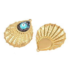 304 Stainless Steel Enamel & Natural Paua Shell Pendants&nbsp;SH-CBA4809-01G