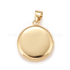 Brass Micro Pave Cubic Zirconia Locket Pendants&nbsp;X-KK-A161-42A-G
