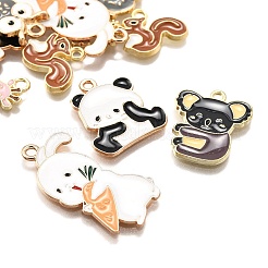 12Pcs 6 Styles Alloy Enamel Pendants&nbsp;ENAM-FP0002-47