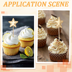 50Pcs Star PU Cake Toppers&nbsp;FIND-SP0005-69A