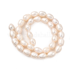 Natural Cultured Freshwater Pearl Beads Strands&nbsp;PEAR-I007-01E-06A