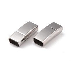 Tarnish Resistant 304 Stainless Steel Magnetic Clasps with Glue-in Ends&nbsp;STAS-I011-05