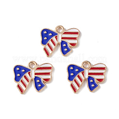 American Flag Style Alloy Enamel Pendants&nbsp;ENAM-K067-26