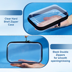 6Pcs Transparent PET Desktop Storage Zipper Boxes&nbsp;ABAG-WA0001-44B