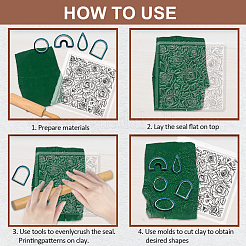 Silicone Clay Texture Mat&nbsp;AJEW-WH0447-009