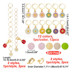 36Pcs Daisy DIY Knitting Tool Sets&nbsp;HJEW-NB00063