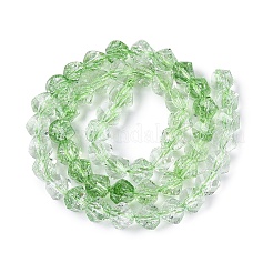 Crackle Transparent Glass Beads Strands&nbsp;GLAA-N068-02A-05