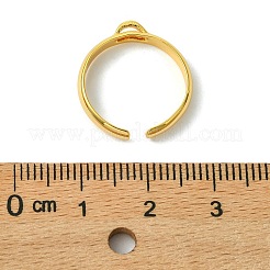 SHEGRACE Adjustable Brass Ring Components&nbsp;XGR0088G-132G