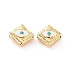 Brass Enamel Beads&nbsp;KK-L189-19G