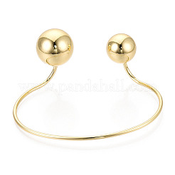 Brass Cuff Bracelets for Women&nbsp;BJEW-N035-08G