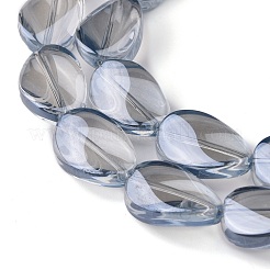 Transparent Electroplate Glass Bead Strands&nbsp;EGLA-C001-M