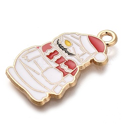Christmas Theme Alloy Enamel Pendants&nbsp;ENAM-Q508-02B