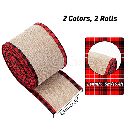 2Rolls 2 Colors Linen Rolls&nbsp;OCOR-GA0001-09