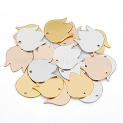 30Pcs 3 Colors Brass Pendants&nbsp;KK-BC0001-77