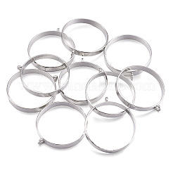 Alloy Open Back Bezel Big Pendants&nbsp;PALLOY-TA0021-01P