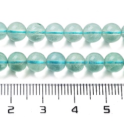 Natural Blue Fluorite Beads Strands&nbsp;G-E112-6mm-2